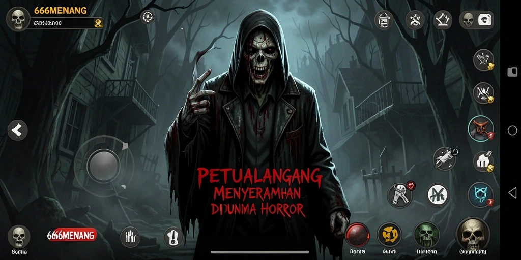 Screenshot utama dari gameplay menyeramkan di 666MENANG.