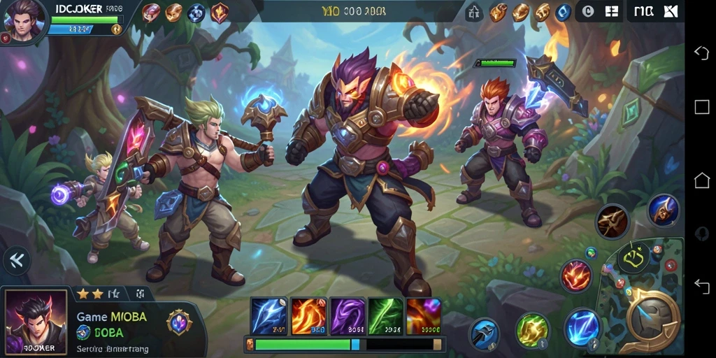 Tampilan seru dari gameplay IDCJOKER dalam aksi MOBA.