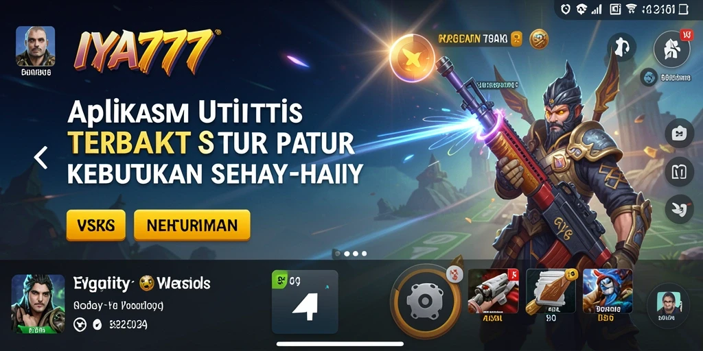 Tampilan antarmuka pengguna IYA777 yang sederhana dan praktis.