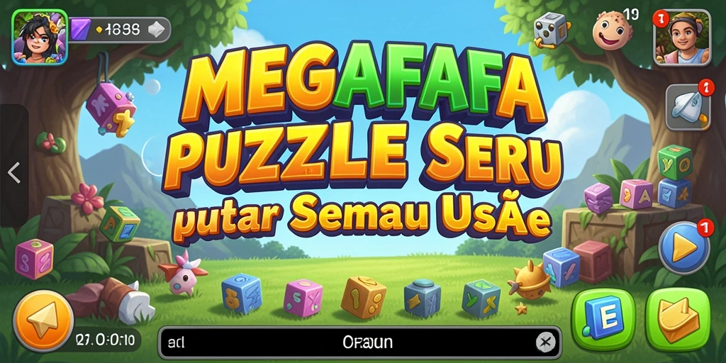 Screenshot gameplay <strong>MEGAFAFA</strong> yang menampilkan tantangan Puzzle yang menarik.
