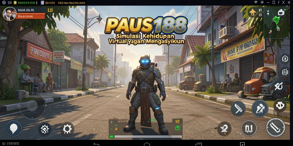 Tangkapan layar PAUS188 menampilkan dunia simulasi kehidupan yang menarik dan interaktif.