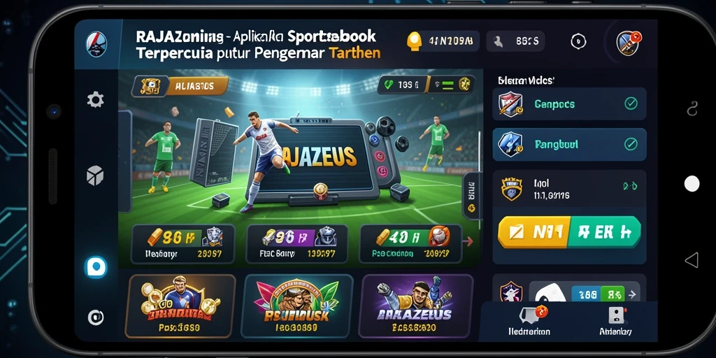Gameplay RAJAZEUS yang menarik dengan berbagai pilihan taruhan olahraga.