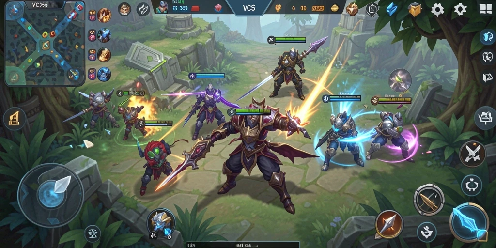Tangkapan layar dari gameplay VC55 yang menampilkan aksi SLG seru.